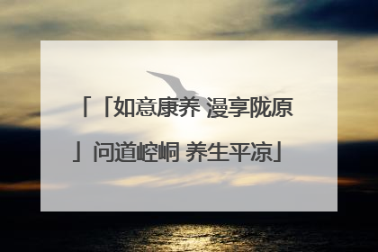 「如意康养 漫享陇原」问道崆峒 养生平凉