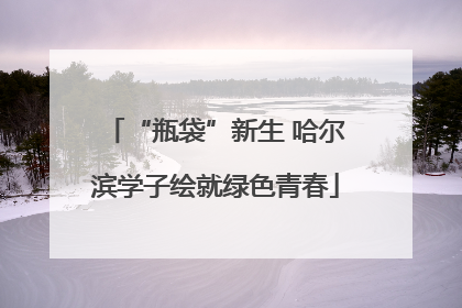 “瓶袋”新生 哈尔滨学子绘就绿色青春