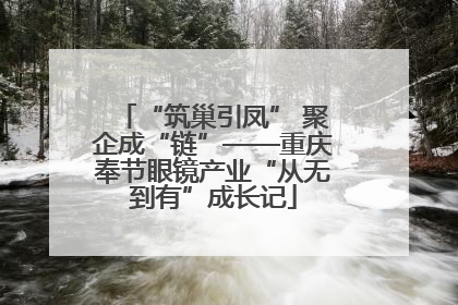 “筑巢引凤” 聚企成“链”——重庆奉节眼镜产业“从无到有”成长记