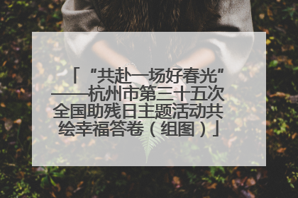 “共赴一场好春光”——杭州市第三十五次全国助残日主题活动共绘幸福答卷（组图）