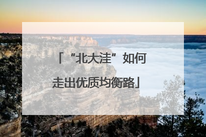 “北大洼”如何走出优质均衡路