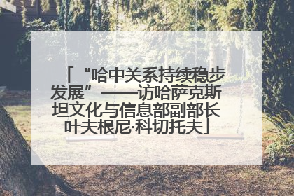 “哈中关系持续稳步发展”——访哈萨克斯坦文化与信息部副部长叶夫根尼·科切托夫