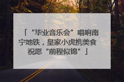 “毕业音乐会”唱响南宁地铁，皇家小虎携美食祝愿“前程似锦”
