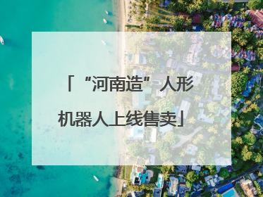 “河南造”人形机器人上线售卖