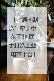 “湖南制造”牵手京东工业 联手打造工业电商平台