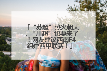 “苏超”热火朝天，“川超”也要来了！网友建议西南F4组建西甲联赛！