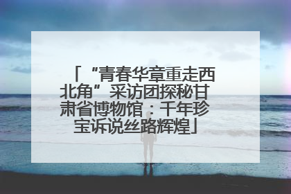 “青春华章重走西北角”采访团探秘甘肃省博物馆：千年珍宝诉说丝路辉煌