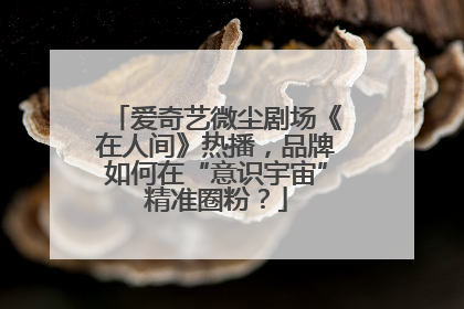 爱奇艺微尘剧场《在人间》热播，品牌如何在“意识宇宙”精准圈粉？