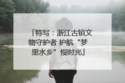 特写：浙江古镇文物守护者 护航“梦里水乡”慢时光