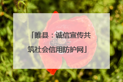 睢县：诚信宣传共筑社会信用防护网