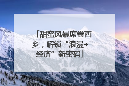 甜蜜风暴席卷西乡，解锁“浪漫+经济”新密码