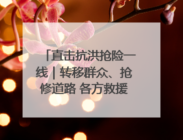 直击抗洪抢险一线｜转移群众、抢修道路 各方救援力量持续奋战