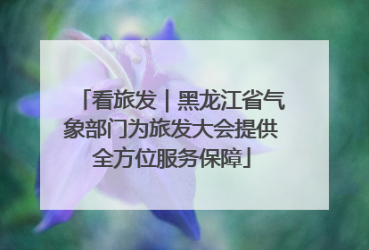 看旅发｜黑龙江省气象部门为旅发大会提供全方位服务保障