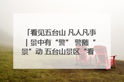 看见五台山 凡人凡事｜景中有“警” 警随“景”动 五台山景区“看得见”的平安守护