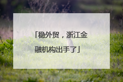 稳外贸，浙江金融机构出手了