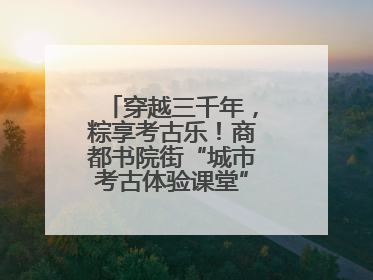 穿越三千年，粽享考古乐！商都书院街“城市考古体验课堂”端午“开课”