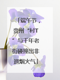 端午节，贵州“村T”与千年老街碰撞出非遗烟火气