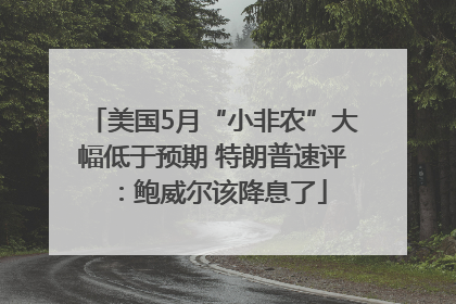 美国5月“小非农”大幅低于预期 特朗普速评：鲍威尔该降息了