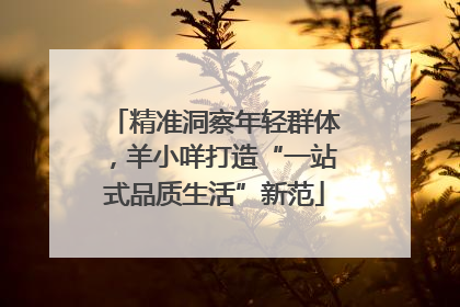 精准洞察年轻群体，羊小咩打造“一站式品质生活”新范