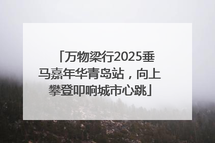 万物梁行2025垂马嘉年华青岛站，向上攀登叩响城市心跳