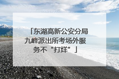 东湖高新公安分局九峰派出所考场外服务不“打烊”