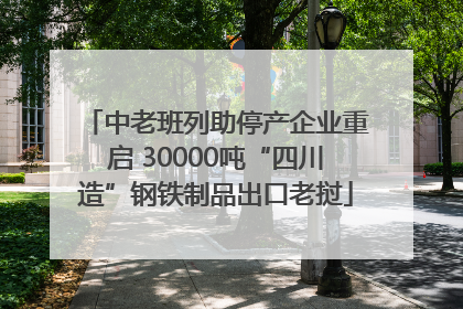 中老班列助停产企业重启 30000吨“四川造”钢铁制品出口老挝
