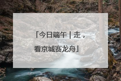 今日端午｜走，看京城赛龙舟