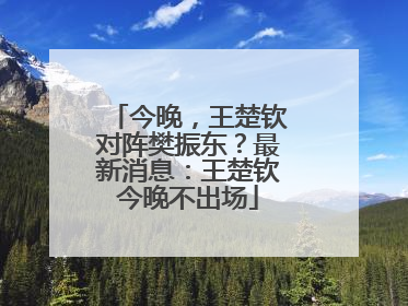 今晚，王楚钦对阵樊振东？最新消息：王楚钦今晚不出场
