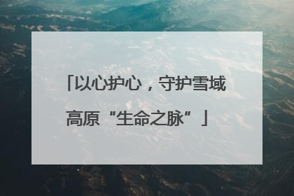 以心护心，守护雪域高原“生命之脉”