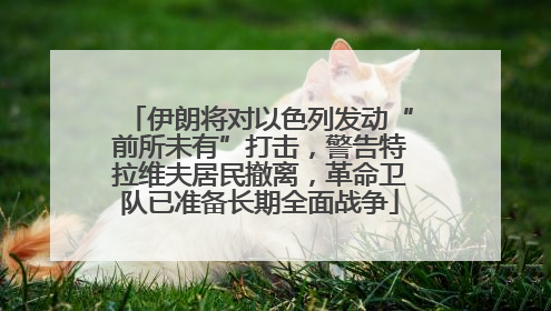 伊朗将对以色列发动“前所未有”打击，警告特拉维夫居民撤离，革命卫队已准备长期全面战争