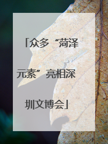 众多“菏泽元素”亮相深圳文博会