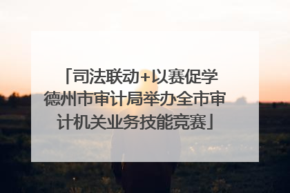 司法联动+以赛促学 德州市审计局举办全市审计机关业务技能竞赛