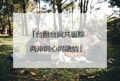 台胞台属共裹粽 两岸同心同融情