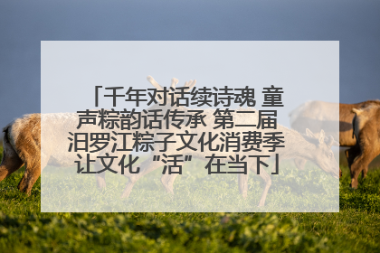 千年对话续诗魂 童声粽韵话传承 第二届汨罗江粽子文化消费季让文化“活”在当下