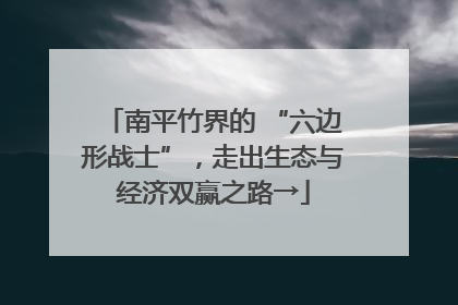 南平竹界的 “六边形战士”，走出生态与经济双赢之路→
