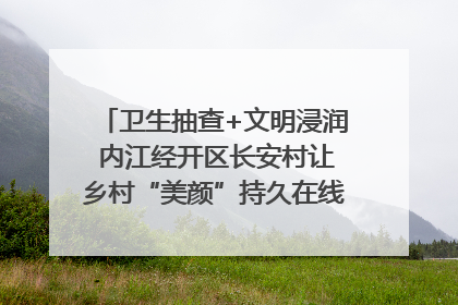 卫生抽查+文明浸润 内江经开区长安村让乡村“美颜”持久在线｜万千气象看四川