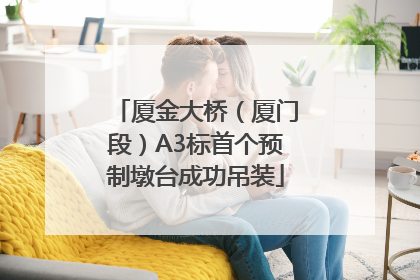 厦金大桥（厦门段）A3标首个预制墩台成功吊装