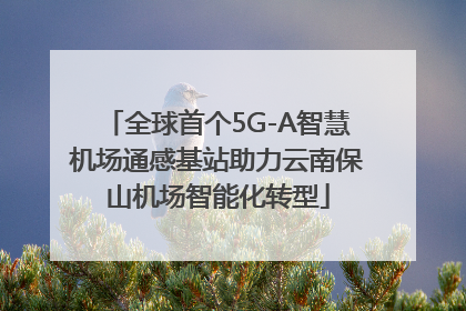 全球首个5G-A智慧机场通感基站助力云南保山机场智能化转型
