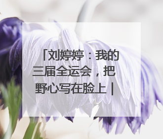 刘婷婷：我的三届全运会，把野心写在脸上｜“我们的全运故事”全民征文大赛