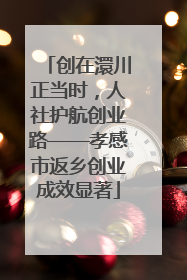 创在澴川正当时，人社护航创业路——孝感市返乡创业成效显著