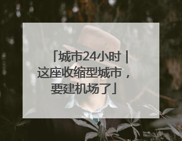 城市24小时｜这座收缩型城市，要建机场了