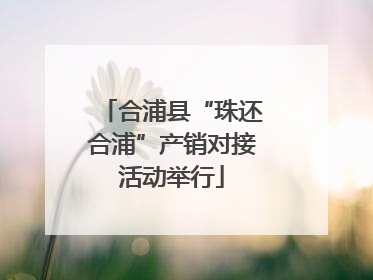 合浦县“珠还合浦”产销对接活动举行