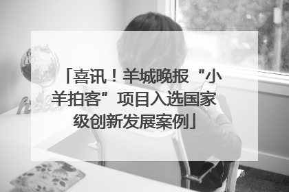 喜讯！羊城晚报“小羊拍客”项目入选国家级创新发展案例