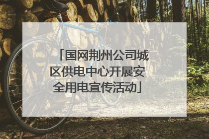 国网荆州公司城区供电中心开展安全用电宣传活动