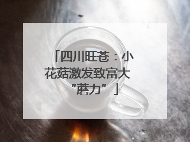 四川旺苍：小花菇激发致富大“蘑力”