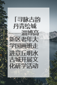 寻脉古韵 丹青绘城——淄博高新区老年大学国画班走进章丘明水古城开展文化研学活动