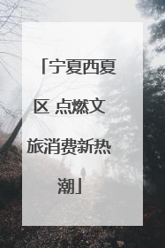 宁夏西夏区 点燃文旅消费新热潮