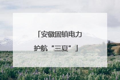 安徽固镇电力护航“三夏”