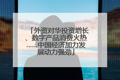 外资对华投资增长、数字产品消费火热……中国经济加力发展动力强劲