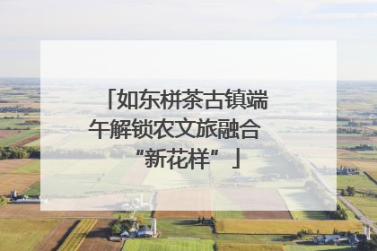 如东栟茶古镇端午解锁农文旅融合“新花样”